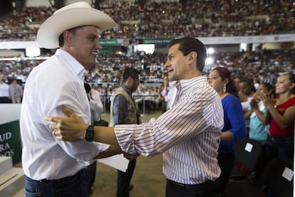 Roberto Sandoval y el expresidente Enrique Peña Nieto