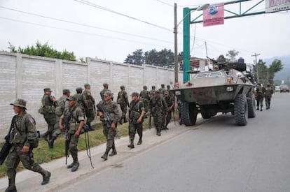 La zona pr&oacute;xima a la mina es patrullada por 3.500 soldados.