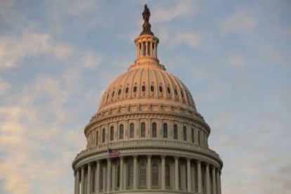 Edificio del Capitolio de Estados Unidos, que alberga las dos cámaras del Congreso. 