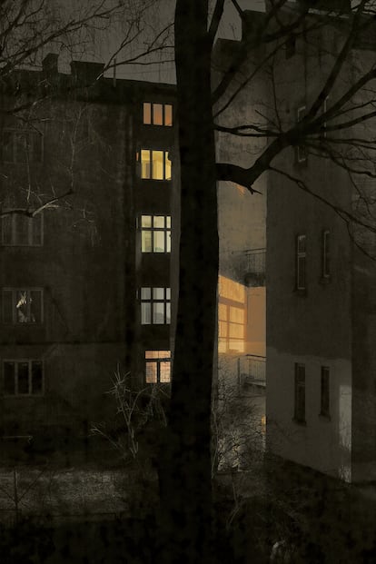 'Night windows', Chernovtsi, 2014.