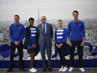 El presidente de Air France-KLM, Jean-Marc Janaillac, durante el lanzamiento de Joon en Par&iacute;s.