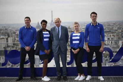 El presidente de Air France-KLM, Jean-Marc Janaillac, durante el lanzamiento de Joon en Par&iacute;s.