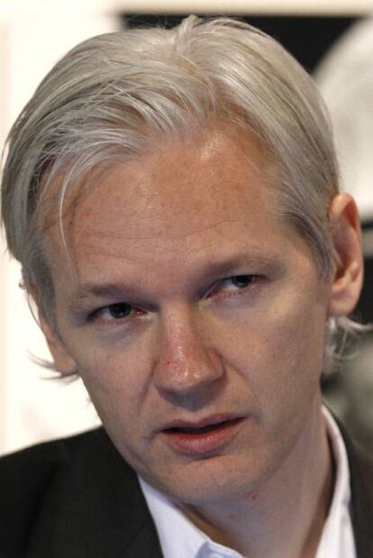 Julian Assange, fundador de Wikileaks, el 26 de julio en Londres.