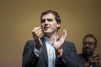 Albert Rivera, el domingo en Barcelona. 