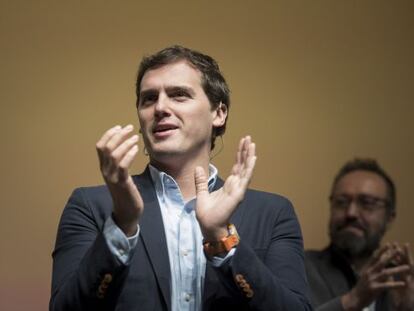 Albert Rivera, el domingo en Barcelona. 