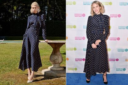 Naomi Watts con otro vestido de lunares de la diseñadora que también promete arrasar.