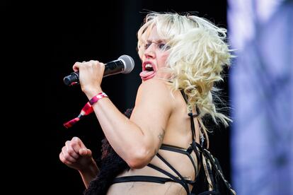 Amy Taylor, cantante de Amyl and the Sniffers, en junio pasado en el festival Primavera Sound Porto, Oporto (Portugal).