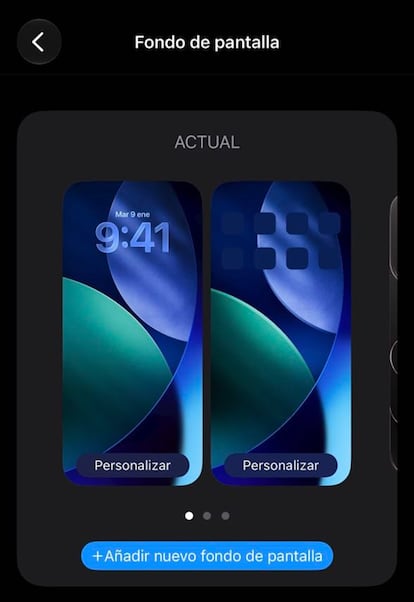 Fondos en un iPhone