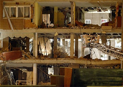 Estado en el que ha quedado el edificio donde se ha producido la explosión.