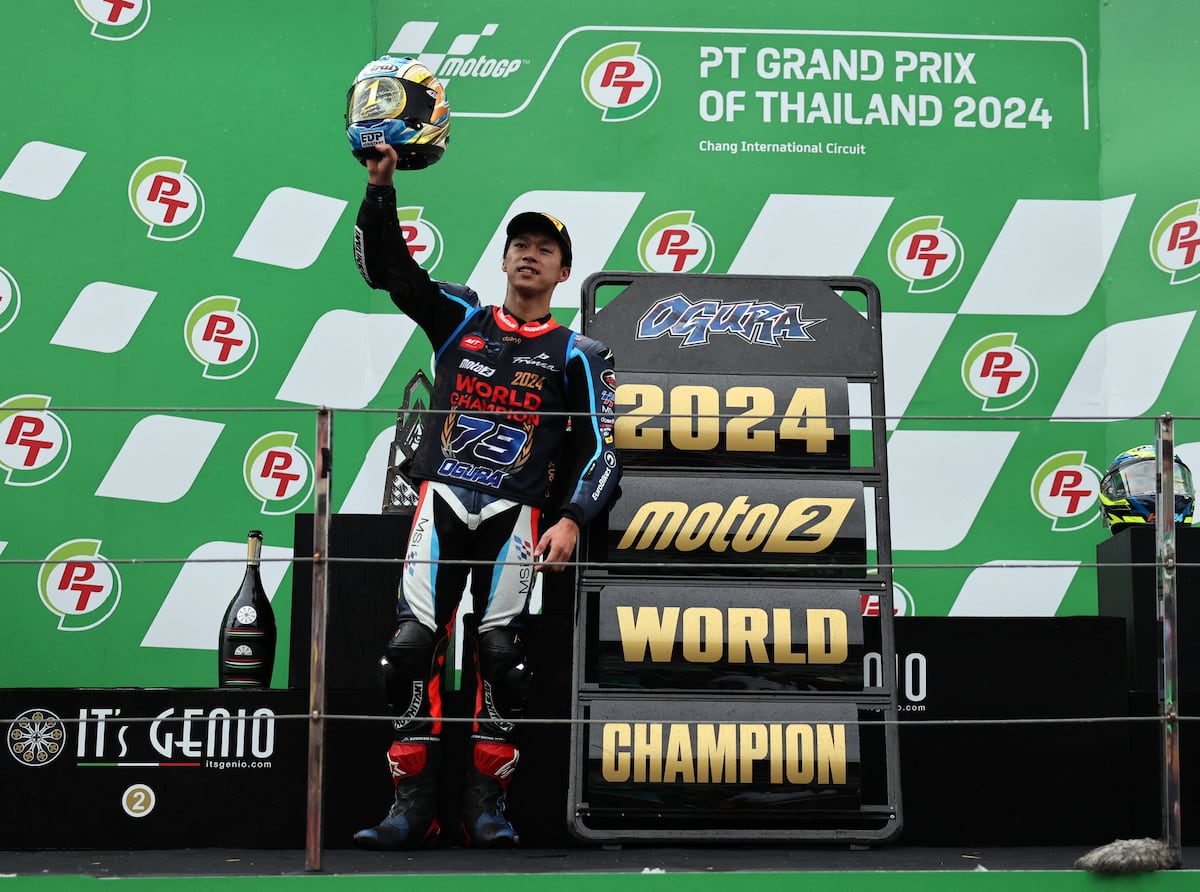 Ai Ogura, a Moto2 champion product of Honda’s Japanese La Masia in Barcelona