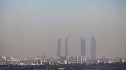 Episodio de contaminación en Madrid a principios de año.