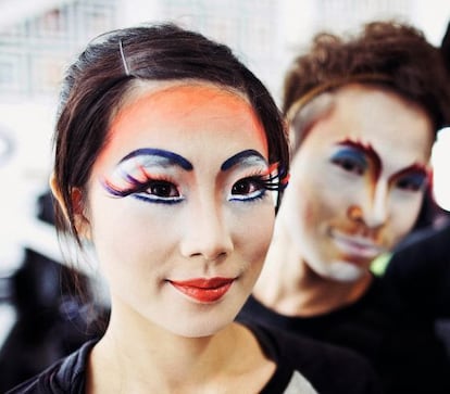 Artistas del Circo del Sol en la sede de Montreal (Canadá).