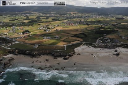 Imagen de la costa de Barreiros tomada por los servicios de urbanismo de la Xunta