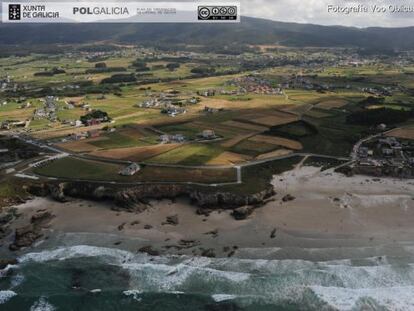 Imagen de la costa de Barreiros tomada por los servicios de urbanismo de la Xunta