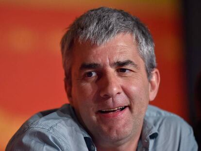 El director Alain Guiraudie, durante su rueda de prensa en Cannes. 