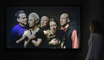 La videocreación 'El quinteto de los sobrecogidos', de Bill Viola (2000), que puede verse en la exposición de La Pedrera.