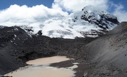 Pérdida de hielo del volcán Antisana, en Ecuador. 
