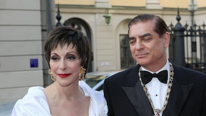 El príncipe Paul Philippe y su esposa, Lia, en una gala de las artes celebrada en 2012 en Estocolmo (Suecia).