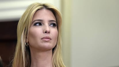 Ivanka Trump durante un acto en la Casa Blanca