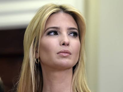 Ivanka Trump durante un acto en la Casa Blanca