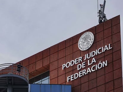 Un edificio sede del Poder Judicial de la Federación, el 17 de octubre en Ciudad de México.