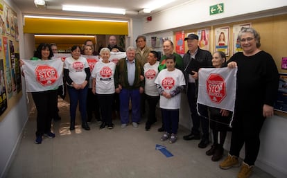 Reunión de la asociación Stop Desahucios en San Sebastián. 