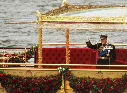 El príncipe Felipe de Edimburgo durante las celebraciones del Jubileo.