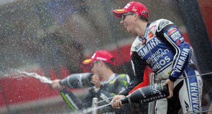 Jorge Lorenzo celebra el triunfo