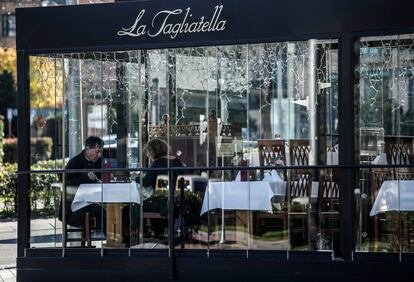 Comensales en uno de los restaurantes de La Tagliatella en Madrid, en una imagen de 2022.