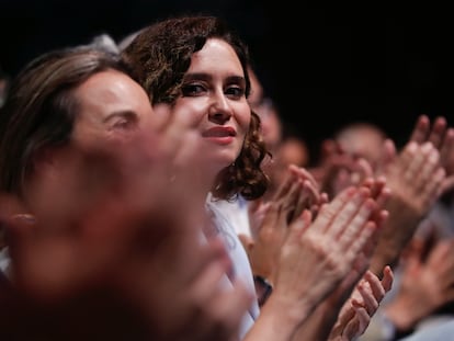 Isabel Díaz Ayuso, en la segunda jornada del congreso extraordinario del PP de Madrid.