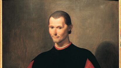'Retrato de Maquiavelo', del pintor Santi di Tito, que está en el Palazzo Vecchio de Florencia.