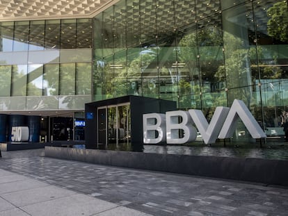 La torre del Banco Bilbao Vizcaya Argentaria SA (BBVA) en la Ciudad de México, en junio de 2019.