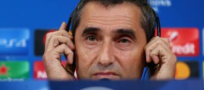 Valverde, durante la rueda de prensa.