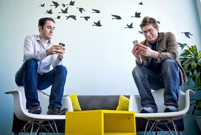 Evan Williams y Biz Stone, en 2009.