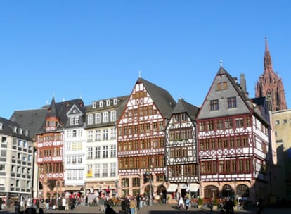 Casas típicas de la plaza de Römerberg