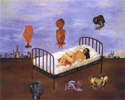 'Hospital Henry Ford' (1932), de Frida Kahlo.