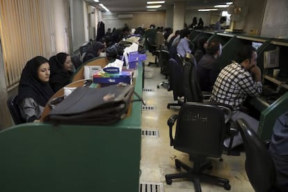 Brokers iranians a la Borsa de Teheran.