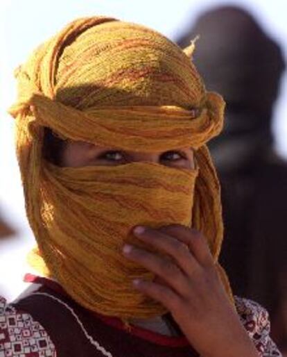 Una joven saharaui, la semana pasada en un campamento de refugiados de Tinduf.
