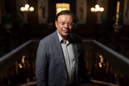 El catedrático y exmagistrado del Supremo Javier Orduña en el Colegio de Barcelona.