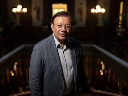 El catedrático y exmagistrado del Supremo Javier Orduña en el Colegio de Barcelona.