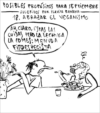 Viñeta de Flavita Banana del 18 de agosto de 2025