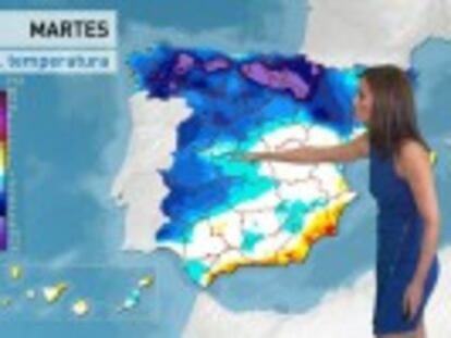 Las temperaturas descenderán significativamente este martes en el norte de la Península