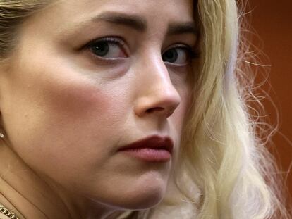 Actor Amber Heard at trial.