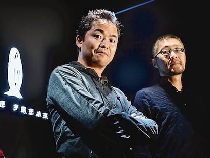 Junichi Masuda y Ken Sugimori, dos de los creadores de Pokémon.
