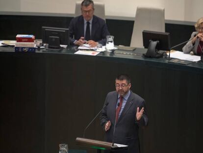 El concejal de Econom&iacute;a, Carlos S&aacute;nchez Mato, en el pleno del Ayuntamiento el 16 de octubre de 2017. 