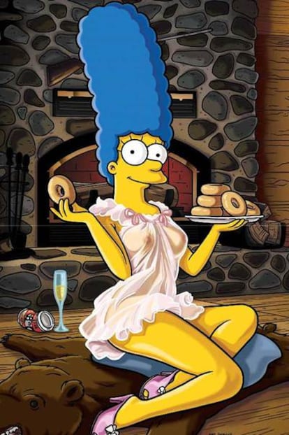 Marge será la comidilla de Springfield tras posar para un calendario benéfico.