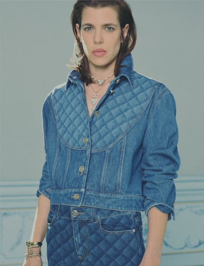 Carlota Casiraghi con un 'total look denim'