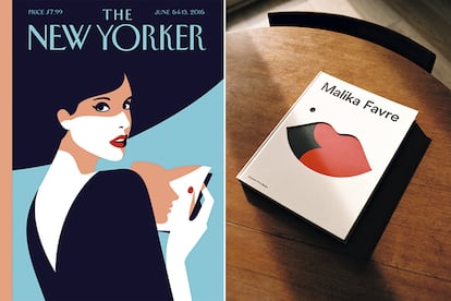 Una de sus portadas para The New Yorker y el primer monográfico sobre su obra, publicado por Counter Print.