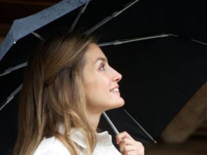 Princess Letizia in Asturias in 2012.