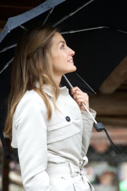 La princesa Letizia en 2012 en Asturias.
